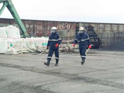 Учебно-тренировочное занятие АО «Лесосибирский порт»